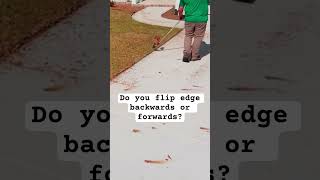 How do you flip edge youtubeshorts lawncare edging lawnmowing lawntok landscaping lawn [upl. by Ameer]