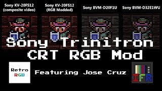 RGB modding a Sony CRT for Retro Gaming [upl. by Foley252]