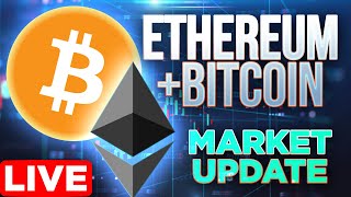 Bitcoin amp Ethereum Updates🔴Crypto News RoundUp LIVE [upl. by Mailiw]