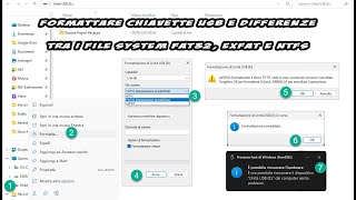 Come formattare le chiavette USB e quali sono le differenze tra i file system FAT32 exFAT e NTFS [upl. by Crawley]