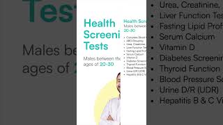 Male 2030 Years Old—Health Screening Tests [upl. by Anali]