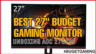 AOC 27G2SE 27quot Inch Unboxing  Best Budget Monitor [upl. by Drofhsa935]