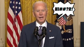 Joe Biden drops the Nword during virtual conference [upl. by Nwahsat]