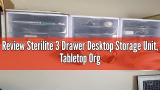 Review Sterilite 3 Drawer Desktop Storage Unit Tabletop Organizer for Desk Countertop at Home Off [upl. by Chamkis969]