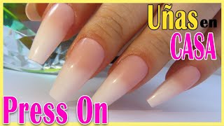 😱 Uñas Press On MÁXIMA DURACIÓN ¡Sin Acrílico Ni Lámpara 😍 UÑAS POSTIZAS en CASA 3 [upl. by Nnayllas873]