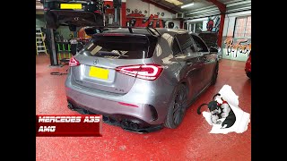 MERCEDES A35 AMG PERFORMANCE EXHAUST [upl. by Cutty]