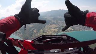 Paragliding Crash Accident at Annecy France  Raw Video [upl. by Abbotsun777]