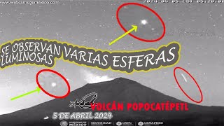 🔴Esferas Luminosas en el Popocatépetl Objetos No Identificables en el VolcánAltzamoniVolcano [upl. by Ahsram]