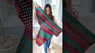 Crochet an Easy Sweater from the side across Only two panels crochetsweater crochettutorial [upl. by Mirabella137]