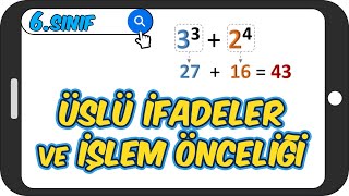 Üslü İfadeler ve İşlem Önceliği  6Sınıf Matematiğe Giriş 2023 [upl. by Enael]