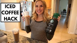 HOW TO MAKE STARBUCKS ICED COFFEE AT HOME  2 WAYS [upl. by Silden644]