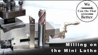 Short project 2  milling on the Mini Lathe  adapting the toolpost [upl. by Dorcea]