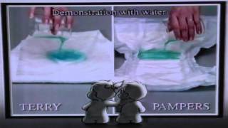 1992  Pampers Commercial Terry Nappy VS Pampers Nappy [upl. by Melvyn]