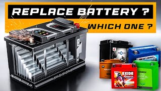 Replace Motorcycle Battery  Which One To Consider   Exide or Amaron   motorcycle automobile [upl. by Kimitri465]