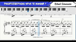 🌏 Phantasiestucke Op12 No1  Robert Schumann  Piano Tutorial BMCTHEBEST [upl. by Atekin]