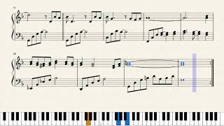 Final Fantasy VII OST  Tifas Theme Piano Sheet [upl. by Hayifas]