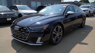 2024 Audi S7 Prestige Firmament Blue  Video Tour with Ethan [upl. by Neenaej]