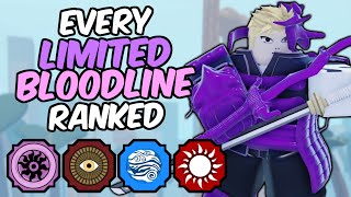 Every Limited Bloodline RANKED From WORST To BEST  Shindo Life Bloodline Tier List [upl. by Shulem]