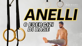 ESERCIZI BASE con GLI ANELLI da ginnasta  Allenamento Braccia e Addome [upl. by Acsirp318]