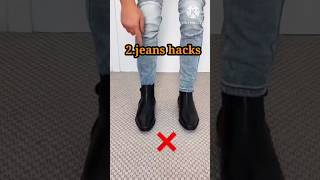 2jeans hacks for man shorts youtubeshorts fashion mensfashion jeans [upl. by Warfold876]