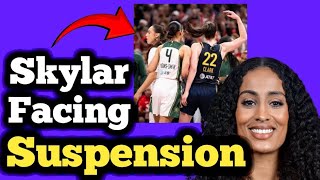 Seattle Storms Skylar Diggins  Smith Facing Suspension From the WNBA for Pushing Caitlin Clark [upl. by Elton297]