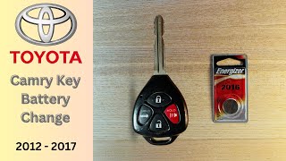 How to Change Toyota Camry Key Fob Battery in 3 minutes [upl. by Aieka]