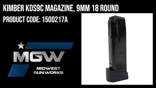 Kimber KDS9c Magazine 9mm 18 Round  1500217A [upl. by Leodora]