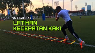 LATIHAN KECEPATAN KAKI SEPERTI “NEYMAR”  LADDER DRILL [upl. by Arihat806]