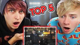 Top 5 Scariest Sam and Colby Moments  Colby Brock [upl. by Atirabrab]