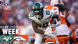 New York Jets vs Denver Broncos  2023 Week 5 Game Highlights [upl. by Attinahs]