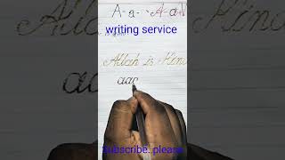 Handwriting English writing service education [upl. by Akienaj764]