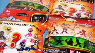 POWER RANGERS MEGAFORCE SERIES 1 BLIND BAG OPENING MINI BATTLE READY FIGURES [upl. by Platto586]