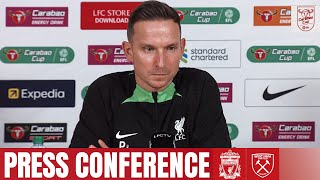 Pep Lijnders Carabao Cup press conference  Liverpool vs West Ham United [upl. by Oleg]