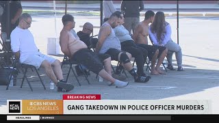 Authorities announce San Gabriel Valley gang arrests tied to the murder of two El Monte police offic [upl. by Yv]