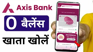 axis bank zero balance account opening online axis bank zero balance account kaise khole [upl. by Ahsitruc]