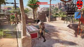 AC Origins Coral Escarpment Camp Loot Treasure Location [upl. by Baggett]