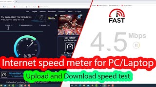 How to check internet speed in PC LaptopDesktop [upl. by Efrem534]