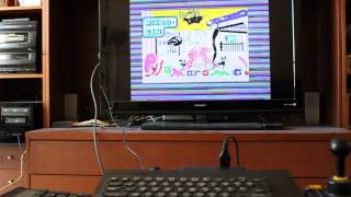 Sinclair ZX Spectrum  fastloading Pyjamarama via OTLA [upl. by Craggy]