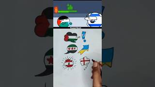 Palestine 🇵🇸 VS Israel 🇮🇱 support countries flag trending art countryballs shorts flag [upl. by Adnilema]