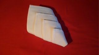 How To Fold Napkins  Diamond Fold Napkin Folding [upl. by Corrianne]