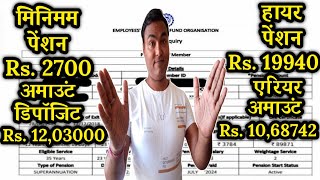 Rs 19940 new higher pension  higher pension  epfo higher pension demand letter  eps 95 scheme [upl. by Woothen]