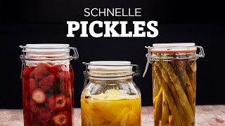 Gemüse einlegen schnell amp einfach  komplettes Pickles Rezept [upl. by Mellisa]