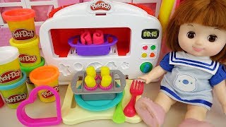 Baby Doll and Play Doh oven cooking food toys baby Doli play [upl. by Torres]