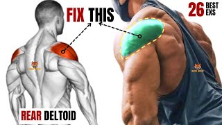 26 BEST REAR DELTOID EXERCISES AT GYM [upl. by Magee244]