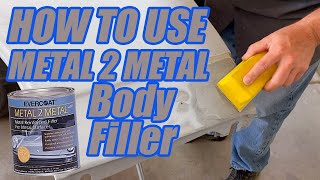 How to use METAL BODY FILLER  Metal to Metal or All Metal Filler  1967 Pontiac Firebird 400 [upl. by Ihel]