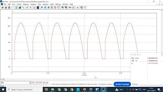 Simulation PSIM Redressement double alternance en Pont Mixte Symétrique PD2 avec une charge RL [upl. by Arnold]