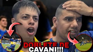 DOBLETE DE CAVANI   REACCIONES de HINCHAS  BOCA JUNIORS 3 vs CENTRAL NORTE 0 [upl. by Namad]