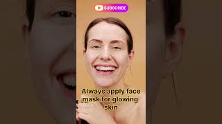 Apply face mask for glowing skin skincare tending facemask beauty [upl. by Derry]