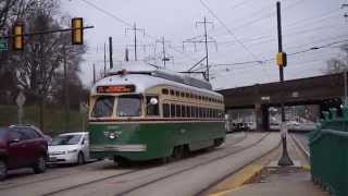 Septa Route 15 Streetcar at the Zoo [upl. by Dahraf]