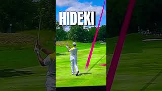 HIDEKI MATSUYAMA PURE SWING shorts diy golftips golf golfer short golfswing power tips 1m [upl. by Cyndie]